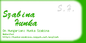szabina hunka business card